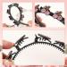 Sparkling Crystal Stone Hair Clips Double Bangs Hairstyle Headband Set for Women - Rhinestone Twist Plait Hair Accessories - Buy Online on GoSupps.com