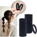 Yedtreg Hair Bobbles for Women 30 Pack Black Hair Ties No Damage Seamless Soft Hair Bands for Thick Curly Hair Strong Elastic Ponytail Holders Hair Accessories (Black Colour) - Buy Online on GoSupps.com