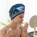 Hair Towel Wrap | Quick-Drying Towel Turban with Button | Stylish Head Towel for Effortless Hair Drying - Mountain Cottage in Snow Design - Buy Online on GoSupps.com