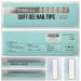 Tomicca Square Oval Short Nail Tips - 240 Pre-Shaped Gel & Acrylic Full Cover Tips | 12 Sizes - Perfect Half Matt Finish - Buy Online on GoSupps.com
