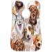Animal Dog Painting Beard Bib Apron - Waterproof Hair Catcher for Men Grooming Perfect Gifts with 2 Suction Cups - Buy Online on GoSupps.com