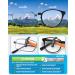 Oushiun Men's Blue Light-Blocking Reading Glasses - Gunmetal Gray Metal Frame 2.5 Diopters Anti-Eye Load UV & Glare Protection - Buy Online on GoSupps.com