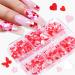 DIY Nail Supplies Shiny Love Heart Nail Decoration Decals Stickers Nail Art Sequins(02) - Buy Online on GoSupps.com