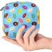 Stylish Menstruation Pad Bag with Zipper - Colorful Blue Donut Design for Women & Girls | Tampons & Napkin Storage - Buy Online on GoSupps.com