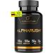 Alpharush Men's Complex with Maca (20:1), High Dose with Tribulus Terrestris, Ashwagandha and Fadogia Agrestis, Maca Complex for Men, Alternative to Tongkat Ali, 120 Capsules for Men