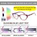 EYEURL Cat Eye Reading Glasses for Women - Blue Light Blocking +1.50 Readers (2 Pack) with Stylish Purple/Pink Pattern Design - Perfect for Computer Use - Buy Online on GoSupps.com