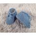 Royal Icon Baby Booties 0-3 Months - Warm & Safe Slippers for Baby Boys & Girls - Newborn Baby Boots Ri401 in Dusty Blue - Buy Online on GoSupps.com