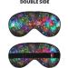Bright Colorful Art Print Unisex Sleep Mask - Double-Sided Eye Mask for Sound Sleep & Skin Care - Buy Online on GoSupps.com