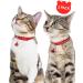 Buy Taglory Reflective Cat Collar 2-Pack with Safety Clasp & Bell | Adjustable 19-32cm Red Collars for Cats & Kittens - International Shipping Available! - Buy Online on GoSupps.com