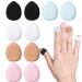 WLLHYF 10 Pieces Mini Sponges Powder Puff Finger Puff Triangle Soft Makeup Powder Puff for Mineral Powder Cosmetic Loose Powder Wet Dry Foundation Christmas Costume Festival Beauty Tool