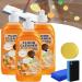 Probablei Multi-Purpose Floor Cleaner Powerful Decontamination Floor Cleaner Wood Floor Cleaner and Polish Liquid for Wood Tile Floors (3PCS)