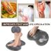 Uramoto Shower Foot Scrubber Mat - Non-Slip Silicone Brush for Exfoliating Dead Skin - 2 Pack Gray | International Shipping Available - Buy Online on GoSupps.com