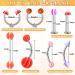 Cludoo 144PCS Professional Body Piercing Kit | Stainless Steel 14G 16G | Colorful Piercing for Belly Button, Septum, Lip, Nose, Tongue, Tragus, Cartilage, Daith, Eyebrow - Buy Online on GoSupps.com