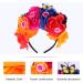 Lurrose Halloween Flower Crown & Butterfly Hairband | Day of the Dead Headdresses for Women | Perfect for Halloween Parties & Cosplay - Buy Online on GoSupps.com