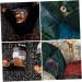 HOMSFOU 3pcs witch gifts glow toys halloween props witch decor Hanging Witch Ornament Halloween Tree Hanging Halloween Party Decor parachute decorate black clothes supplies plastic Without - Buy Online on GoSupps.com