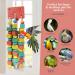 MQUPIN Bird Chewing Toy for Small Parrots - Multicolored Wooden Blocks - Ideal for Cockatiels & African Greys (S-20 inch) - Buy Online on GoSupps.com