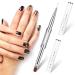 2PCS Dual-Ended Nail Art Brush Set | Professional Builder Gel & French Tip Brushes | Rhinestone Handle for Stunning Nail Designs - Buy Online on GoSupps.com