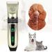 JOPHEK Dog Clipper, Quiet Dog Cat Hair Trimmer  -  Electric Wireless Pet Trimmer - Golden - Buy Online on GoSupps.com