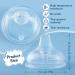 Variable Flow Silicone Baby Bottle Nipples - Set of 4 | Wide-Neck Design, Fits 7cm Diameter Bottles | Ideal for Babies Over 6 Months | Duckbill Cross Shape - Buy Online on GoSupps.com