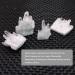 Natural Clear White Quartz Crystal Cluster Geode Gemstones Raw Specimen Home Decor 2-3cm Rocks - Buy Online on GoSupps.com