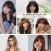 REECHO Women's Real Human Hair Topper with Bangs - 10 Inch Medium Brown 150% Density Clip In Hair Extension - Buy Online on GoSupps.com