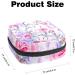 Women's Portable Period Kit - Bonds Storage Pockets Holder in White Floral Pattern | Feminine Product Bag for Girls - Buy Online on GoSupps.com
