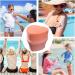 Kids Sunscreen Applicator - Sunscreen Brush Applicator for Kids | Sun Cream Sponge Applicator | Suntan Lotion Applicator | Portable Foundation Makeup Brushes for Liquid Foundation Powder Cream Pink - Buy Online on GoSupps.com