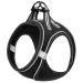 Heele dishes dog small soft dog dishes Air mesh adjustable safe control puppy harness vest dogs breast dishes for walking running training reflective black XS