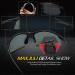 JULI Polarized Sports Sunglasses | Tr90 Unbreakable Frame | for Men & Women | Running, Fishing, Baseball, Driving | MJ8002 Carbon Fiber/Grey - Buy Online on GoSupps.com