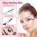 Liseng Portable Eyelash Curler 10s Quick Heated Eyelashes Curlers Comb 2 Modes Temperature LED Display 24h Long-Lasting Harmless Lash Curler Styling for Women Girls (White 2 Temperature) - Buy Online on GoSupps.com