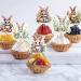 Cupcakes Rabbit Toppers Wafer Rice Paper Cake Toppers Easter Bunny Cupcake Toppers Cake Insert Bunny Decoration Happy Easter Bunnies Dessert Toppers Decoration - Buy Online on GoSupps.com