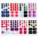 DANNEASY 20 Toe Nail Stickers Full Nail Wraps - Self Adhesive Toenail Polish Strips with File and Cuticle Stick Kit - Buy Online on GoSupps.com