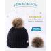 Hat Hut Toddler Beanie - Satin Lined Winter Bobble Hat for Kids - Navy Blue - Buy Online on GoSupps.com