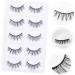minkissy 5 Pairs False Eyelashes Eyelash Handmade Eyelashes Fluffy Volume Lashes Glue False Lashes Elf Eyelashes Makeup Eyelashes Wispy Eyelashes Artificial Fiber Cross Section 3d - Buy Online on GoSupps.com