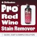 Dirtbusters Pro Red Wine Stain Remover - Professional Carpet and Upholstery Cleaner for Clothing & Fabrics Powerful Solution To Remove Stubborn Wine Stains - 1L - Buy Online on GoSupps.com