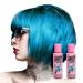 X2 Crazy Color Semi-Permanent Bubblegum Blue Hair Dye Bubblegum Blue 100 ml (Pack of 1)