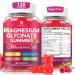 Magnesium Glycinate Gummies 600 mg - Sugar Free Magnesium Potassium Supplement with Magnesium Malate Vitamin D B & CoQ10 for Adults & Kids Sleep Relaxation Body Support 120 Gummies 120 Count (Pack of 1)