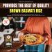 Taj Gourmet Naturally Aged Brown Basmati Rice 5 lbs - Resealable Pouch - Buy Online on GoSupps.com