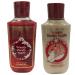 Bath and Body Works Gift Set of 10 oz Shower Gel and 8 oz Lotion (Winter Candy Apple) Multicolor