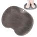 Qiyifang 2 pieces shower foot scrubber |Silicone shower scrubber-non-slip back brush massage device improves the foot circle and removes dead skin with suction cup 2 pieces gray