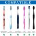 Linkidea Wallmount Toothbrush Holder - Large Capacity 4 Slots Self-Adhesive Plastic - Compatible with Colgate & Oral-B (Transparent Silver) | International Shipping - Buy Online on GoSupps.com