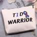 MBMSO Diabetic Supplies Bag - T1D WARRIOR Diabetes Awareness Ribbon Cosmetic Organizer Travel Bag for T1D Gifts - Buy Online on GoSupps.com