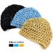 QMSILR 3 Pcs Mesh Crochet Hair Net for Women - Bonnet Head Scarf Cap for Natural Hair Care & Night Sleeping - Buy Online on GoSupps.com