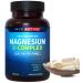 Magnesium 5 Complex - Chelated Magnesium Glycinate Malate Citrate Taurate & Aspartate for Nerves Muscles Bones - 1 Pack 120 Count (Pack of 1)