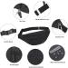 MAXTOP Large Crossbody Fanny Pack with 4-Zipper Pockets - Hands-Free Wallet for Sports, Travel, and Running - Black - Buy Online on GoSupps.com