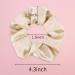 Hasoar 12-Pack Linen Satin Bridesmaid Scrunchies - White & Fresh Blue | Bachelorette Party Favors & Bridal Wedding Gift - Buy Online on GoSupps.com