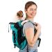Galat e hundred backpack adjustable hundred backpack for small and medium -sized dogs easy to transport pet backpack for walks outdoors hiking mountaineering travel (L blue) L blue