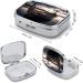 Vikings Boat Print Pill Box | 2 Compartment Portable Medicine Organizer | Decorative Metal Pill Case for Pocket & Purse - International Shipping - Buy Online on GoSupps.com