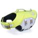 ThinkPet Dog Life Jacket Adjustable Life Jacket Reflective Lifesaver with Buoyancy Green XL