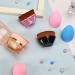 2 Pack Flat Top Kabuki Foundation Brush Set with Makeup Sponges - Pink Gold and Black - Buy Online on GoSupps.com
